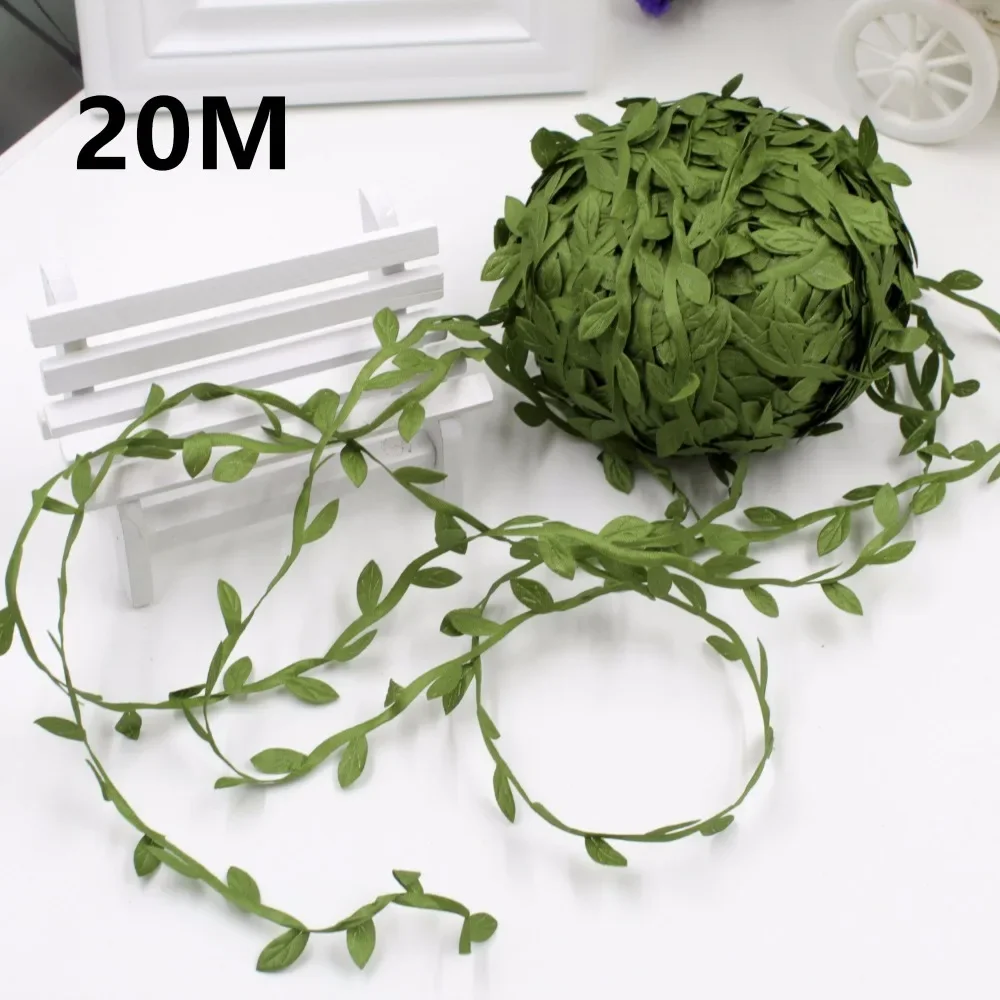 

Felicoalice 20M Home Decor Artificial Garland Plants Vine Fake Foliage Flowers Creeper Green Ivy Wedding Wreath Accessories