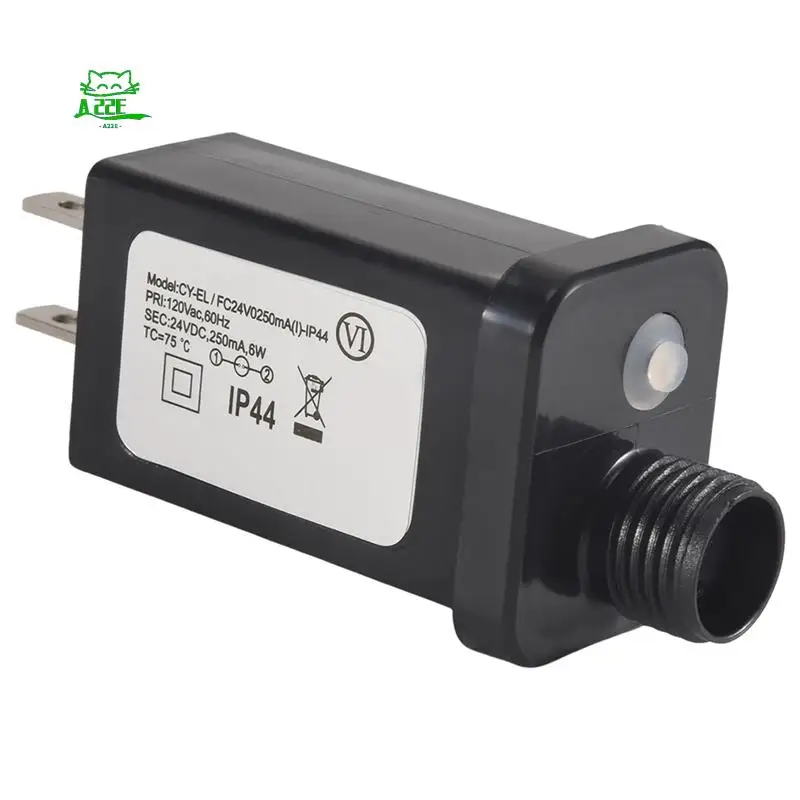 

A22E-1 шт., 24 В, трансформаторная вилка, источник питания, простая установка, подходит для украшения светодиодного оборудования на Рождество, Хэллоуин, вилка стандарта США