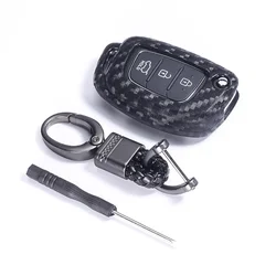 Silica Gel Car Key Case Cover for Hyundai Creta I10 I20 Tucson Elantra Santa Fe Protection Key Shell Skin Bag Only Case