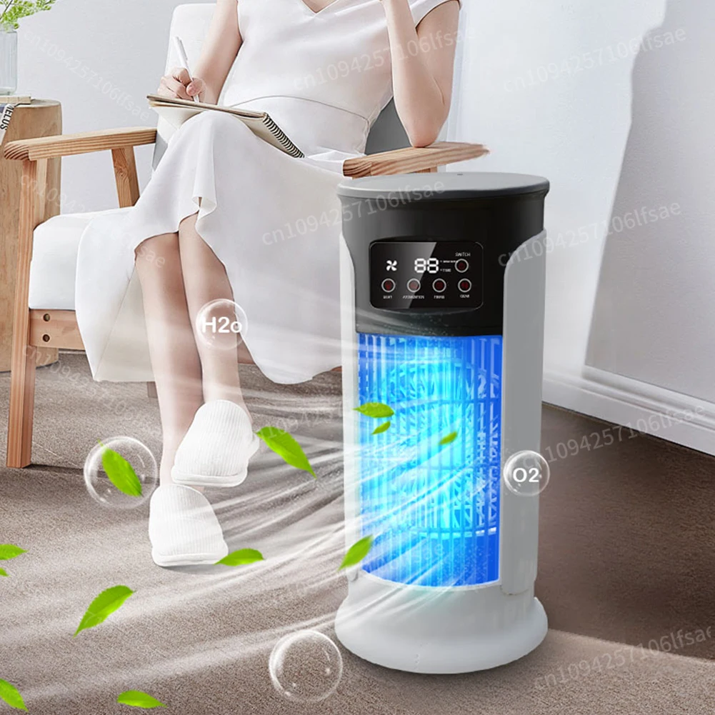 3-in1 Tower Fan with 6Speed Portable Air Conditioners Cool Mist & 6H Timer Air Cooler Cooling Fan For Bedroom Living Room Office
