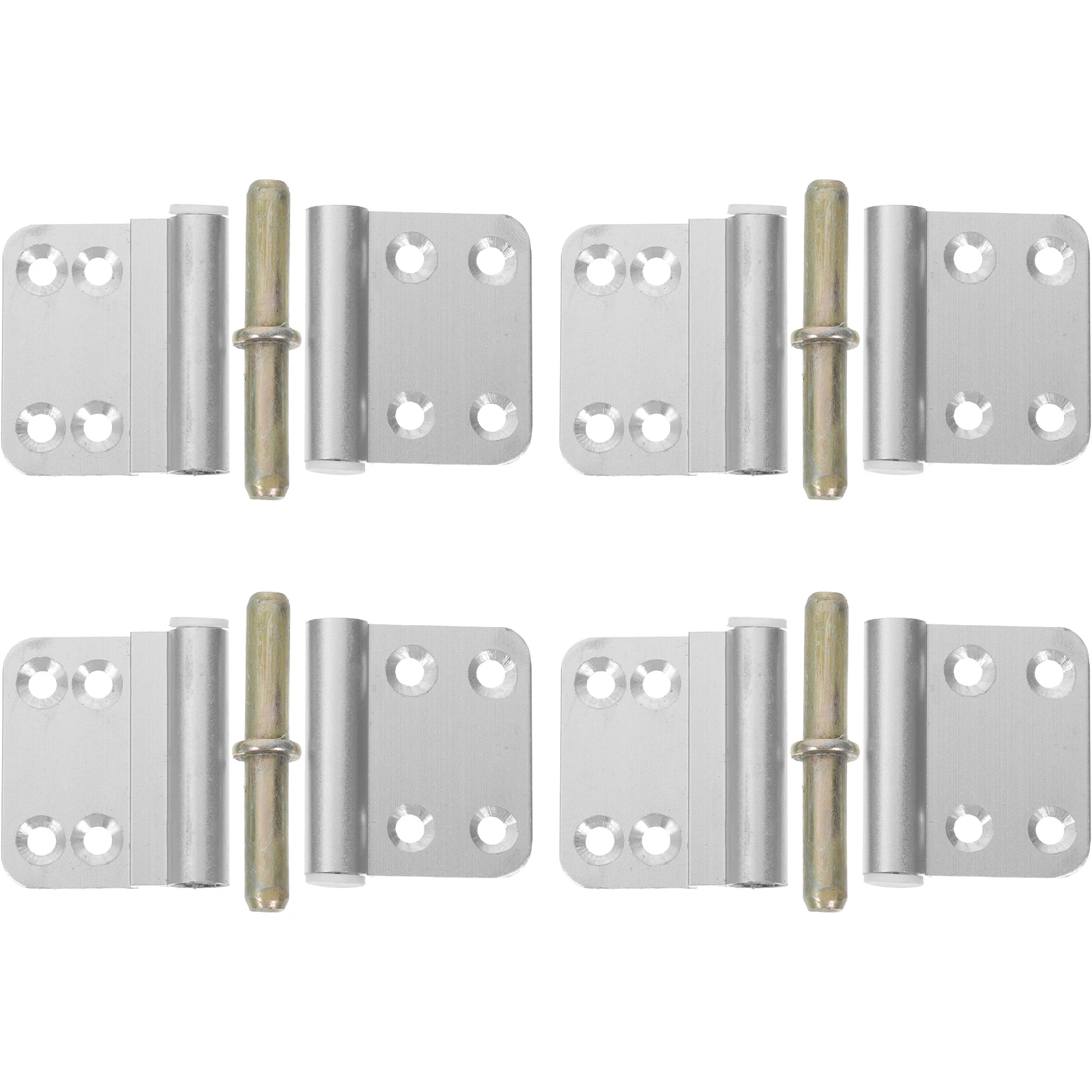 

4Pcs Aluminum Alloy Hinges Bathroom Toilet Doors Heavy Duty Detachable Easy Setup Home Improvement Lift Off Hinge