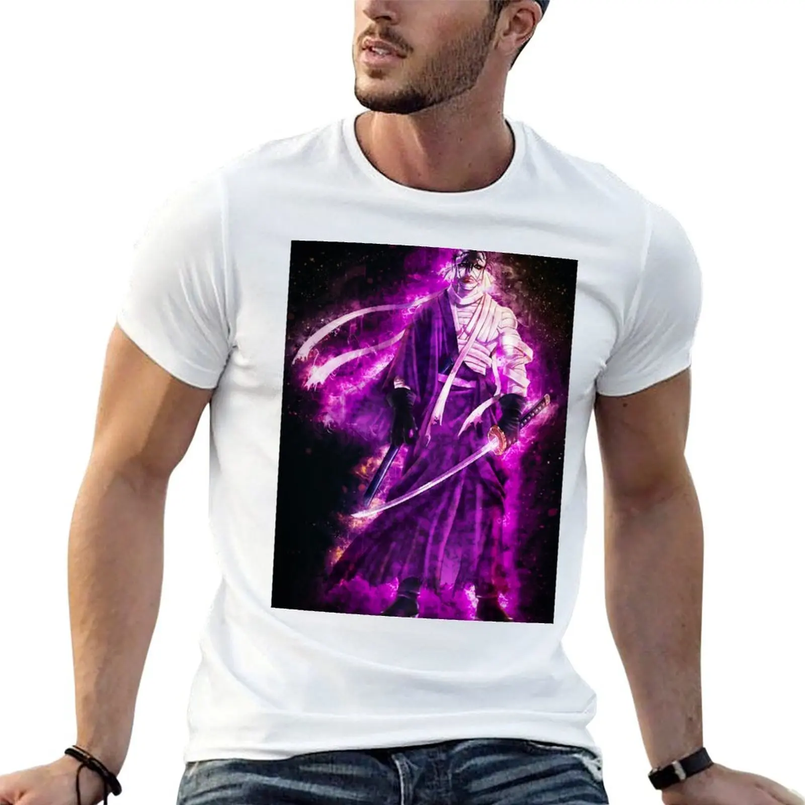 

Rurouni Kenshin Shishio Makoto T-Shirt t shirt custom print t shirt man casual T-Shirt