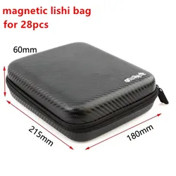 Hot Lishi 2 in 1 2in1 Tool carry bag magnetic case blank case can put in 28pcs lishi tools empty case no tool zipper bag