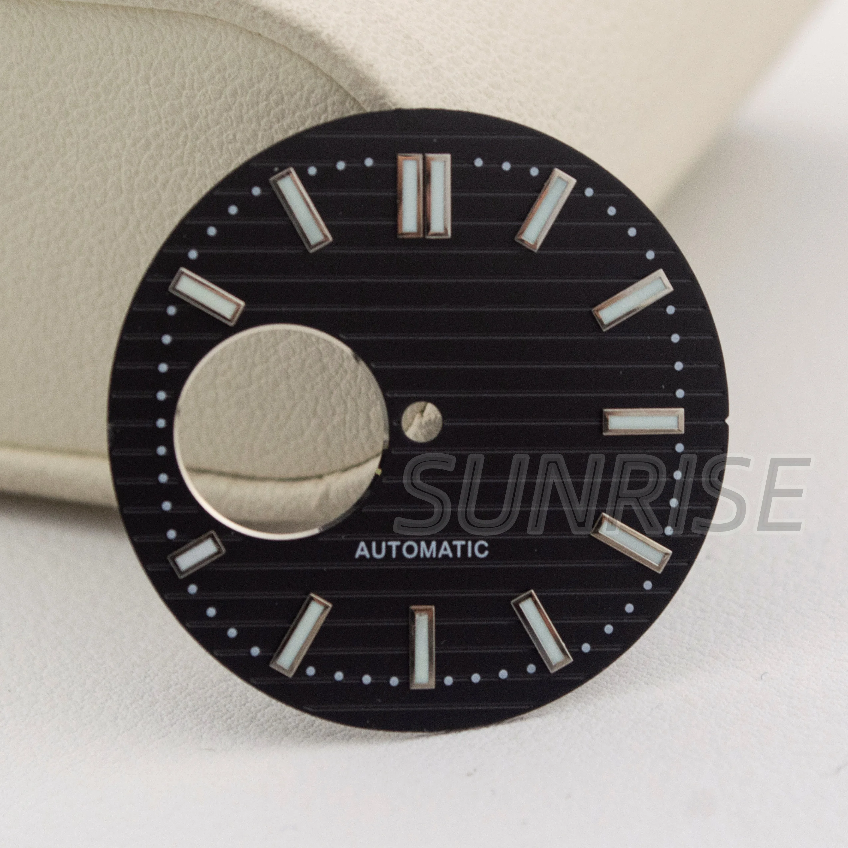 30.5 مللي متر NH35 الطلب الأيدي مفتوحة القلب الهاتفي نوتيلوس ساعة الطلب الوجه لحركة NH38 الرجال ساعة أجزاء ملحقات إصلاح استبدال #2