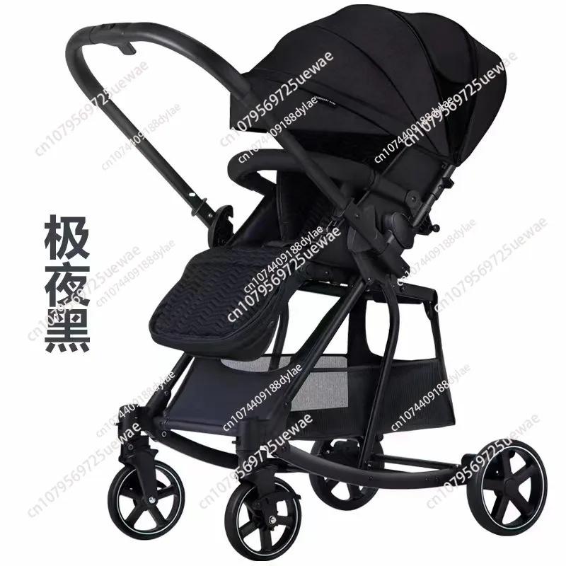 Baby stroller can sit and lie down Lightweight two-way baby stroller