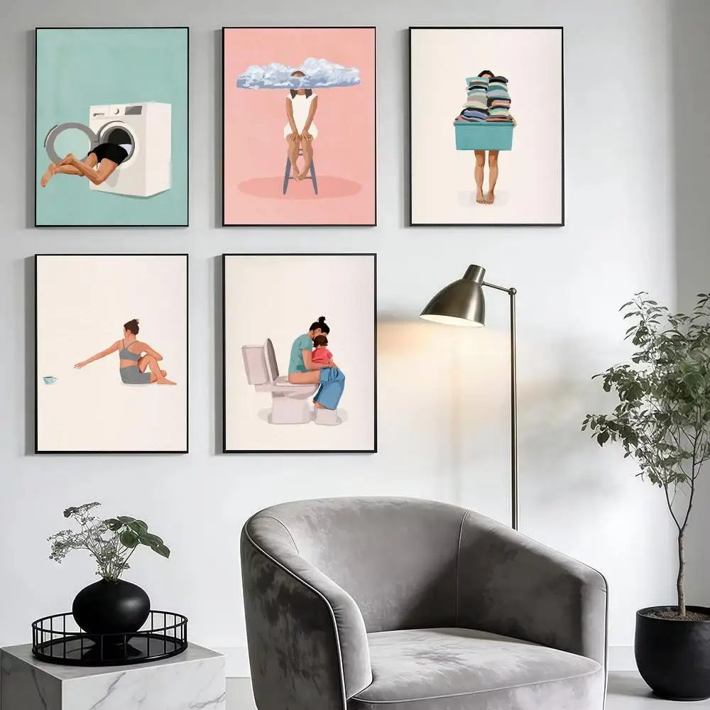 Famous Artist G-Giselle Dekel Poster Modern Minimalist Wall Art Prints for Bedroom Living Room Home Decor Interior Gift