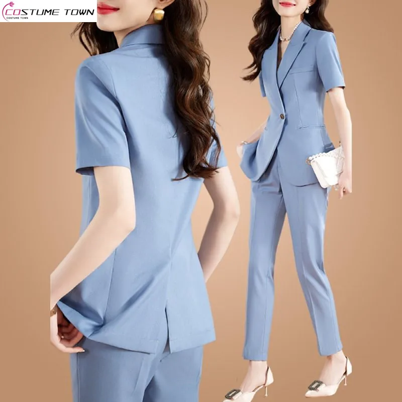 

Suit Set 2024 Spring/Summer Korean Edition New Fashion and Charm Goddess Style Short Sleeve Casual High End Suit