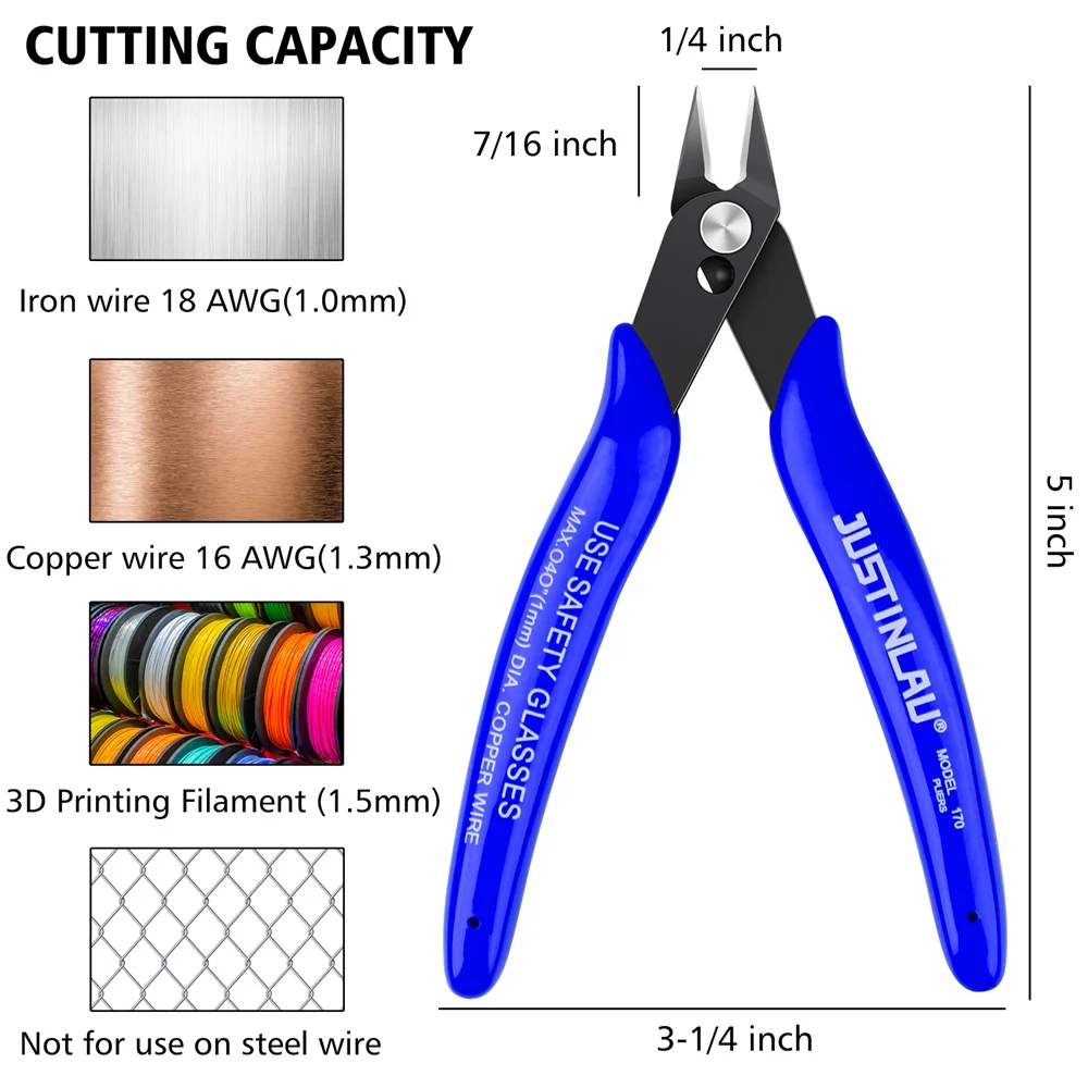 170 wire cutter trimming and peeling multi-tool / diagonal pliers side cutting pliers / cutting pliers cable pliers tool