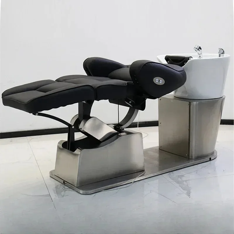 الكبار شامبو سبا غرفة كرسي الجمال غسل الشعر صالون كرسي مستقر لمصفف الشعر المياه النفاثة الشعر سبا كرسي صالون الأثاث #2