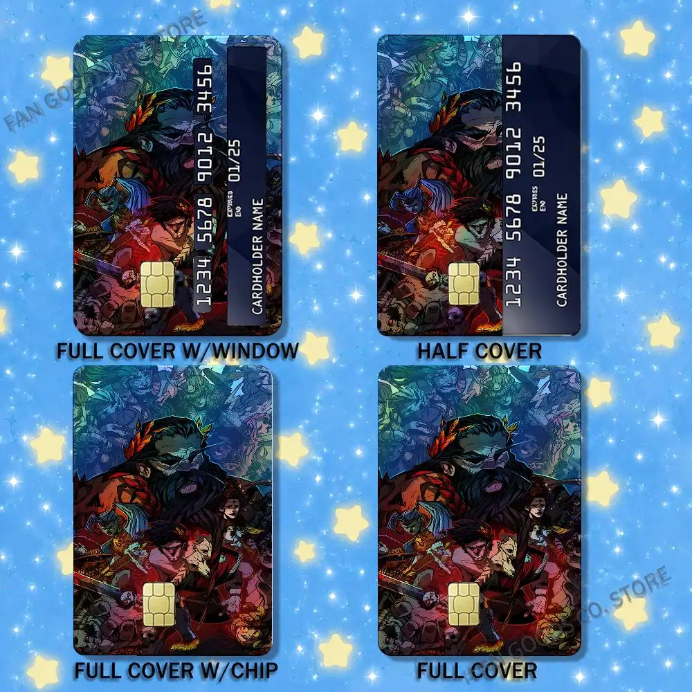 Hot H-Hades 2 Game Laser-like texture Card Stickers Credit Visa Debit Bank Charge Card Bus Waterproof