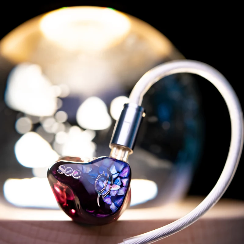 SeeAudio Kaguya 4BA + 4EST Resin In-Ear IEM Earphone HIFI ACG Music Wired Earbud With 0.78mm 2pin Interface Neo Bravery Yume