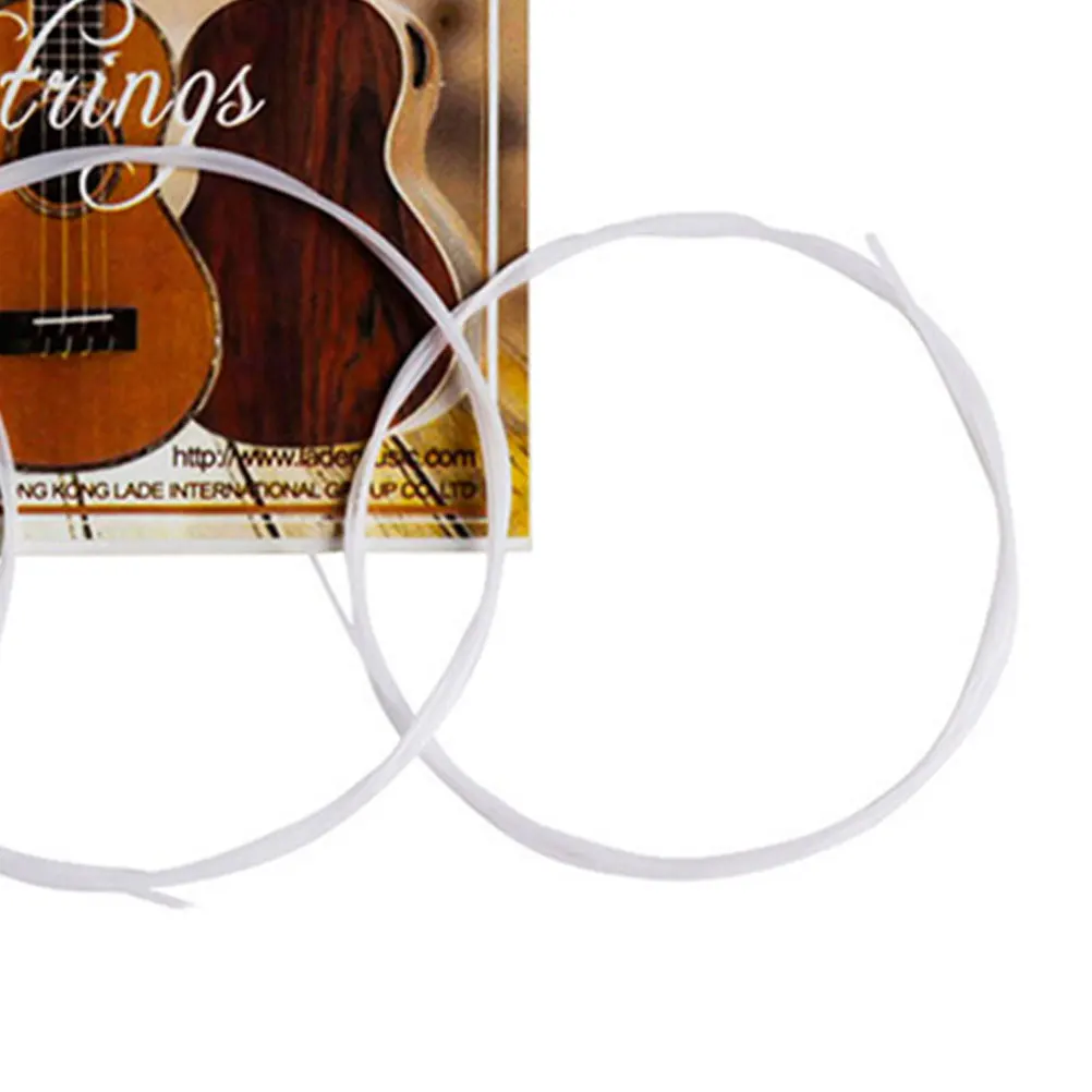 

4 Nylon Strings Ukuleles String Replacement Durable Music Wire Accessories for Replacement Parts Sweet Tone