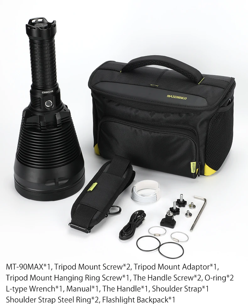 Mateminco MT90 Max Long Range Rechargeable LED Flashlight