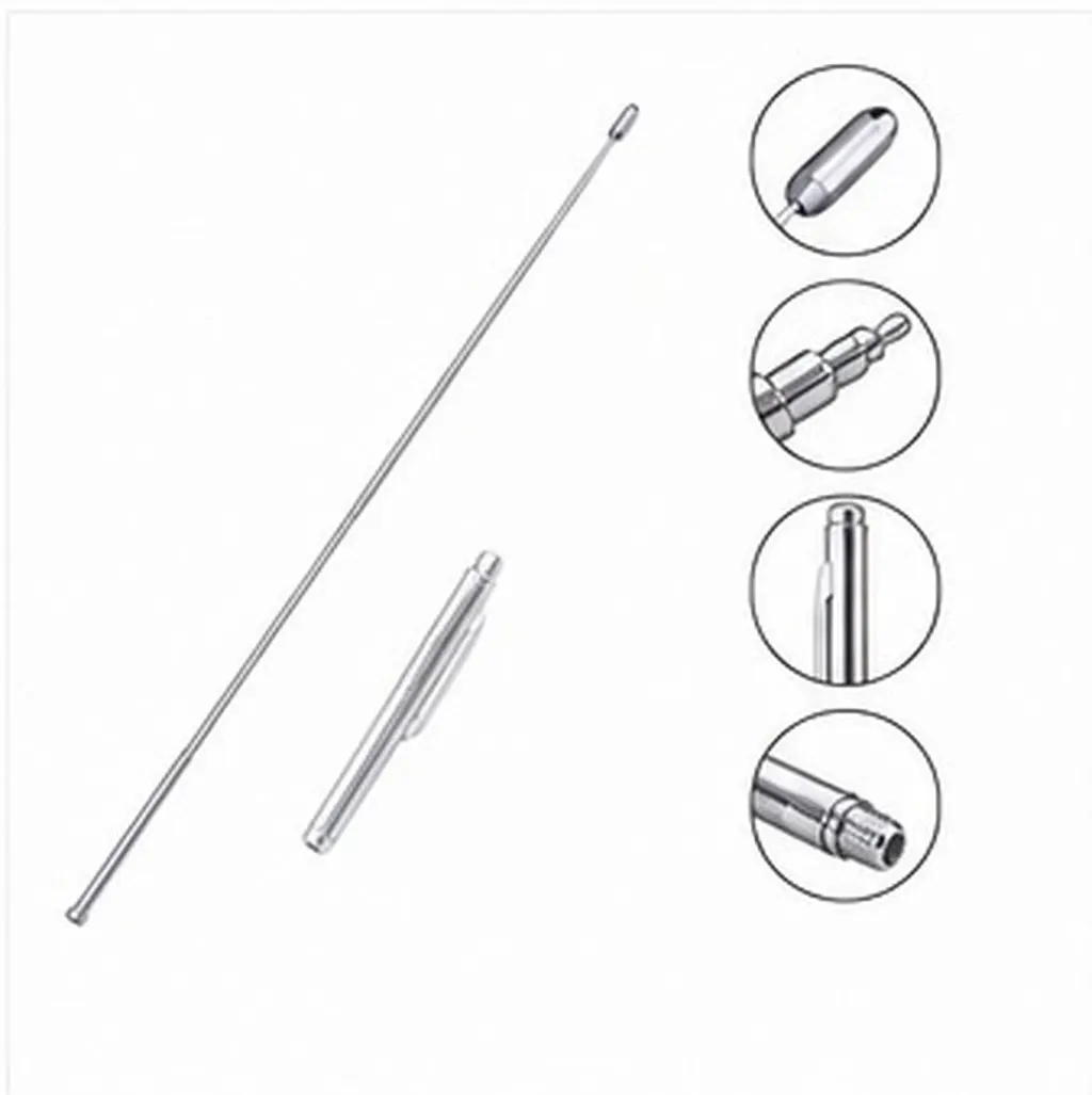 2Pcs Stainless Steel Dowsing Rod Portable Outdoor Detection Tool Retractable Divining Rod for Water Treasure Searching