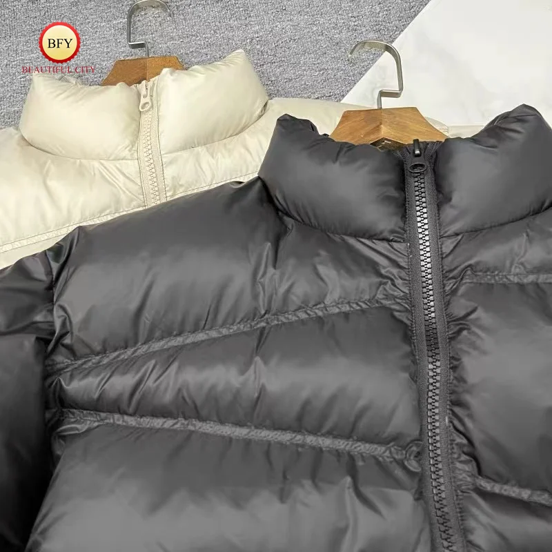 High Street FRSS Colletto in piedi ispessito invernale Caldo albicocca Nero Giacca da donna casual da uomo di migliore qualità Abbigliamento in cotone