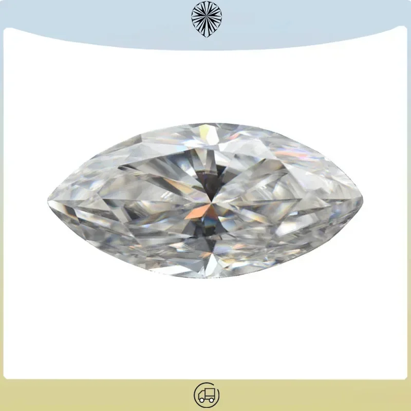 

Moissanite Stone Gemstone D Color Marquise Cut VVS1 Gemstone Synthetic Lab Created Diamond Jewelry GRA Certificate