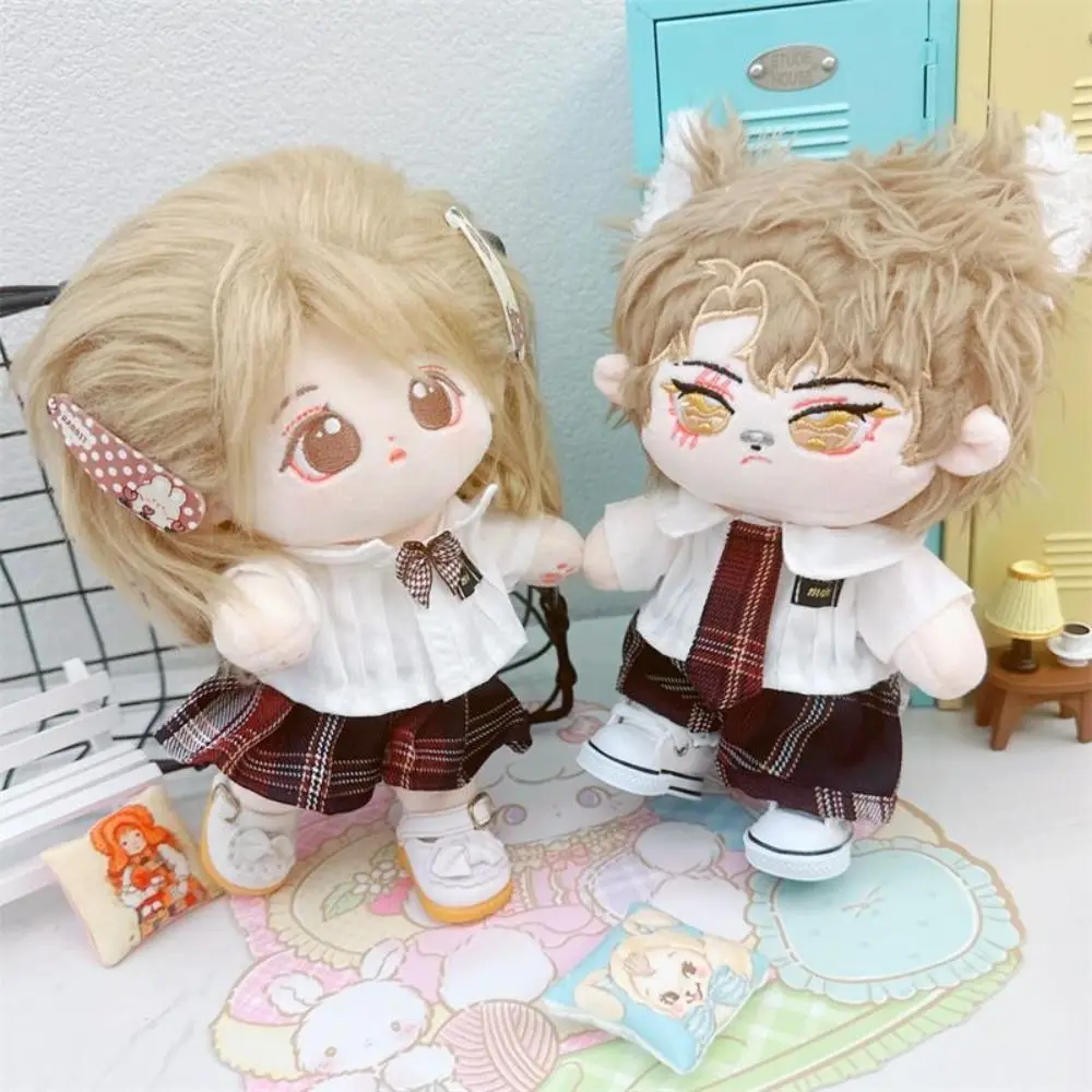 Adorabile Uniforme JK in Cotone, Abiti Morbidi per Idol, Vestiti Kawaii Imbottiti 10CM/20CM per Giocare a Casa