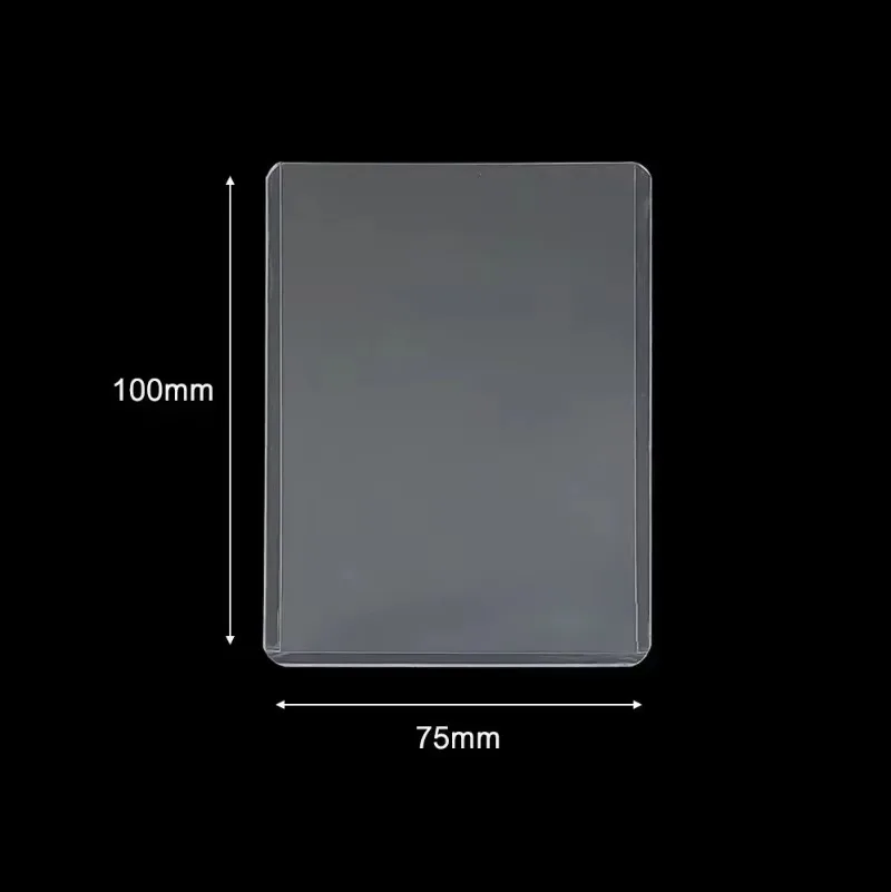 50/25/1 Uds 35PT cargadores superiores transparentes 3x4 pulgadas ídolo Kpop fundas protectoras para tarjetas fotográficas para juegos coleccionables funda porta tarjetas DIY