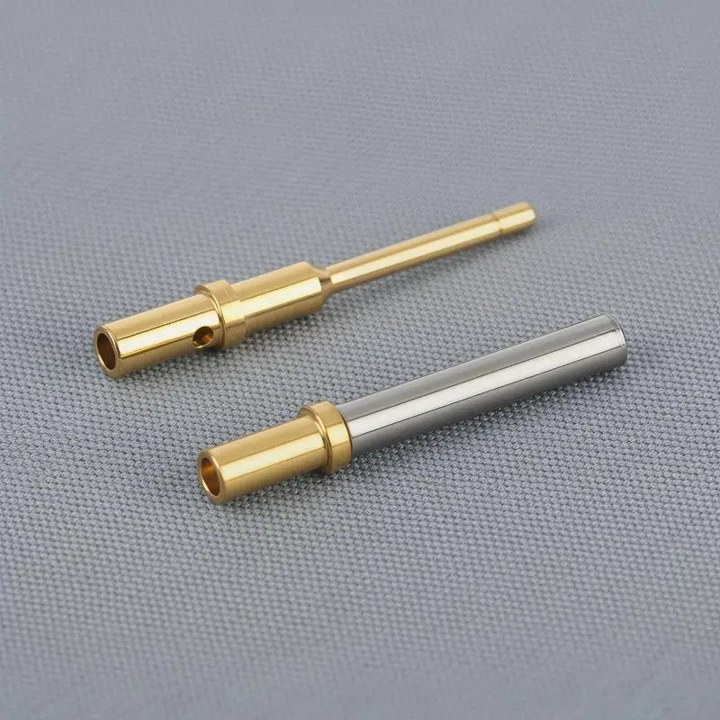 Low Resistance 0460-202-2031 Terminals 5/10Pcs Gold Plated Stainless Steel Male Female 6-20AWG for Power Supply Wiring