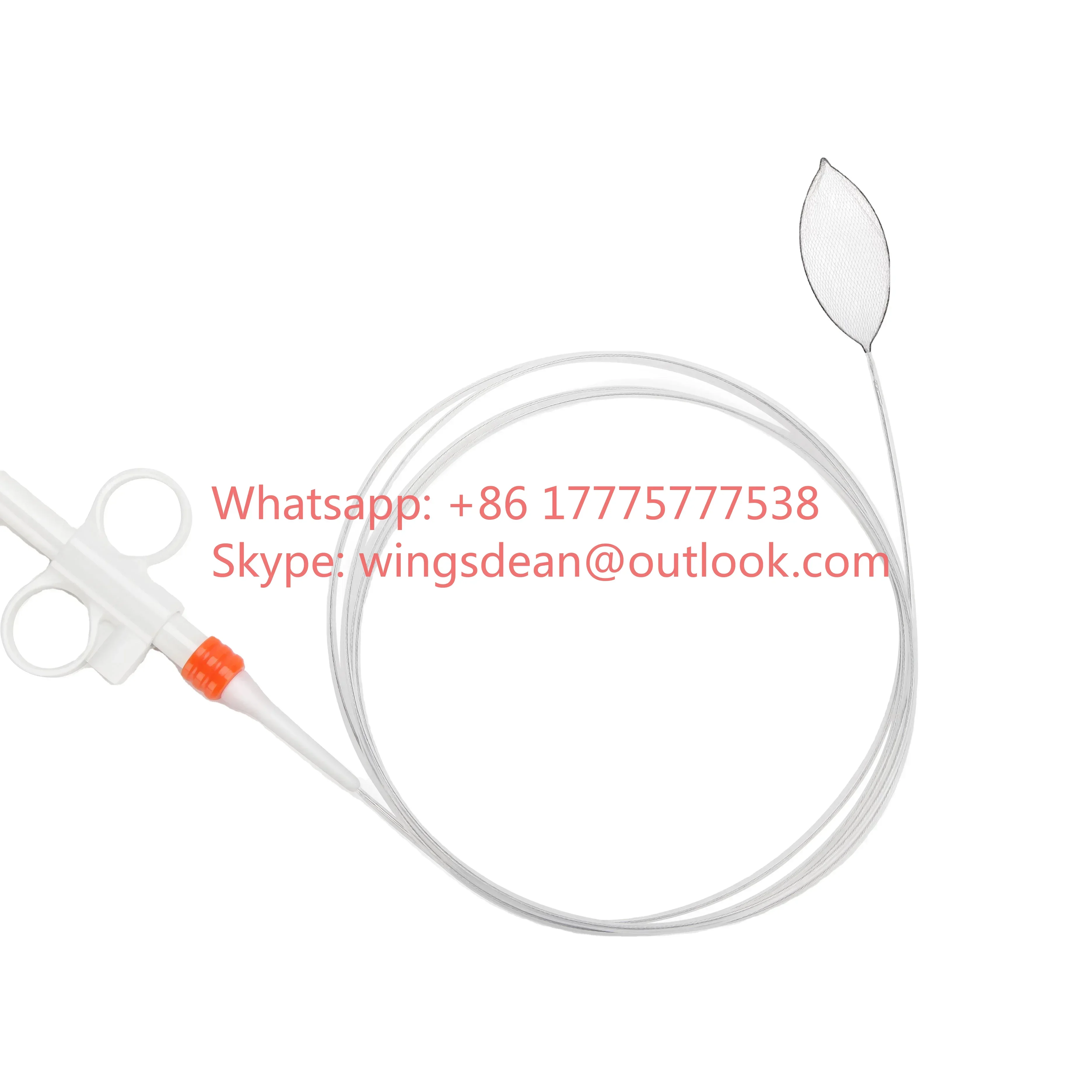 Disposable Pre-heat Treated Polypectomy Snare Endoscope Rotatable Foreign Body Removal Ring Net