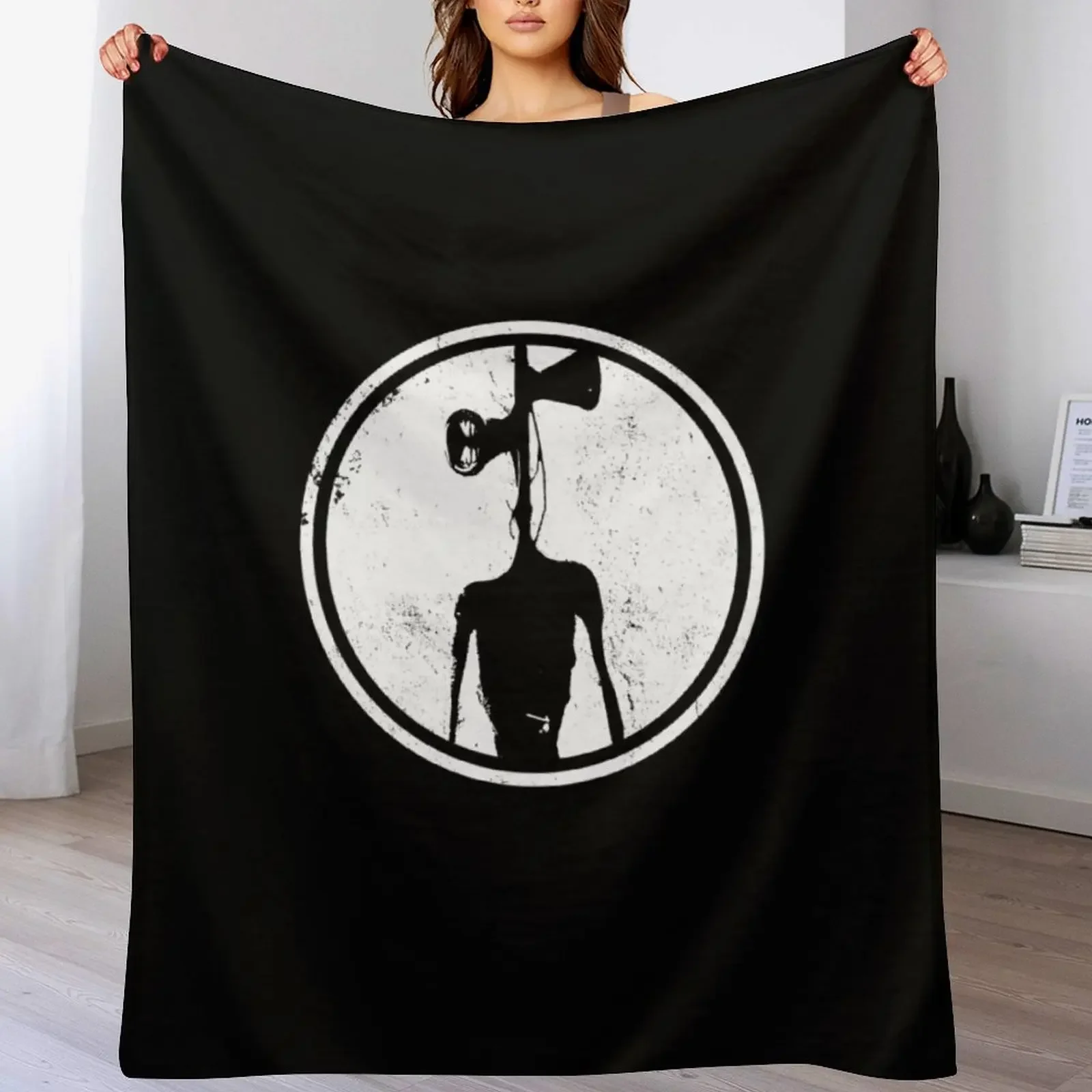 Sirenhead Siren Head Horror Creepypasta Throw Blanket Year Round Soft Comfortable Blanket for Home