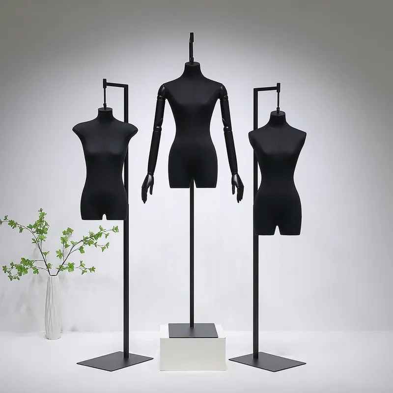 New Women Clothing Store Display Props Half Body Mannequin Dummy Stand for Window Showcase Hanging Model Shelf