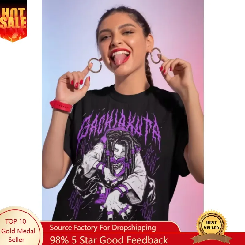 

Gachiakuta Anime Manga Graphic T-shirt Oversized Y2k Women Men T-shirt Casual Cotton High Street Harajuku Female Male Clothing