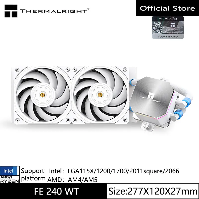 

Thermalright FE240 all-in-one water-cooled radiator metal cold head high-performance CPU radiator supports LGA1700/115X/AM5/AM4