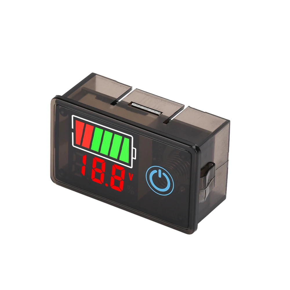 DC 8-100V High-precision Digital Voltage And Power Indicator for Lead-acid Lithium Battery 12V/24V/36V/48V Two-wire Anti Reverse