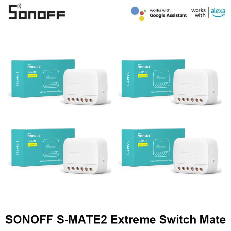 

1-5 шт. SONOFF Extreme Switch Mate S-MATE2 eWeLink-дистанционное управление через Smart Switch для умного дома, работа с Alexa Google Home