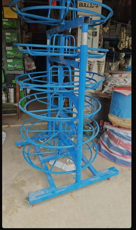 Six-layer rotatable iron plate movable hydraulic YouTube rack hose rack high pressure YouTube tray tube rack
