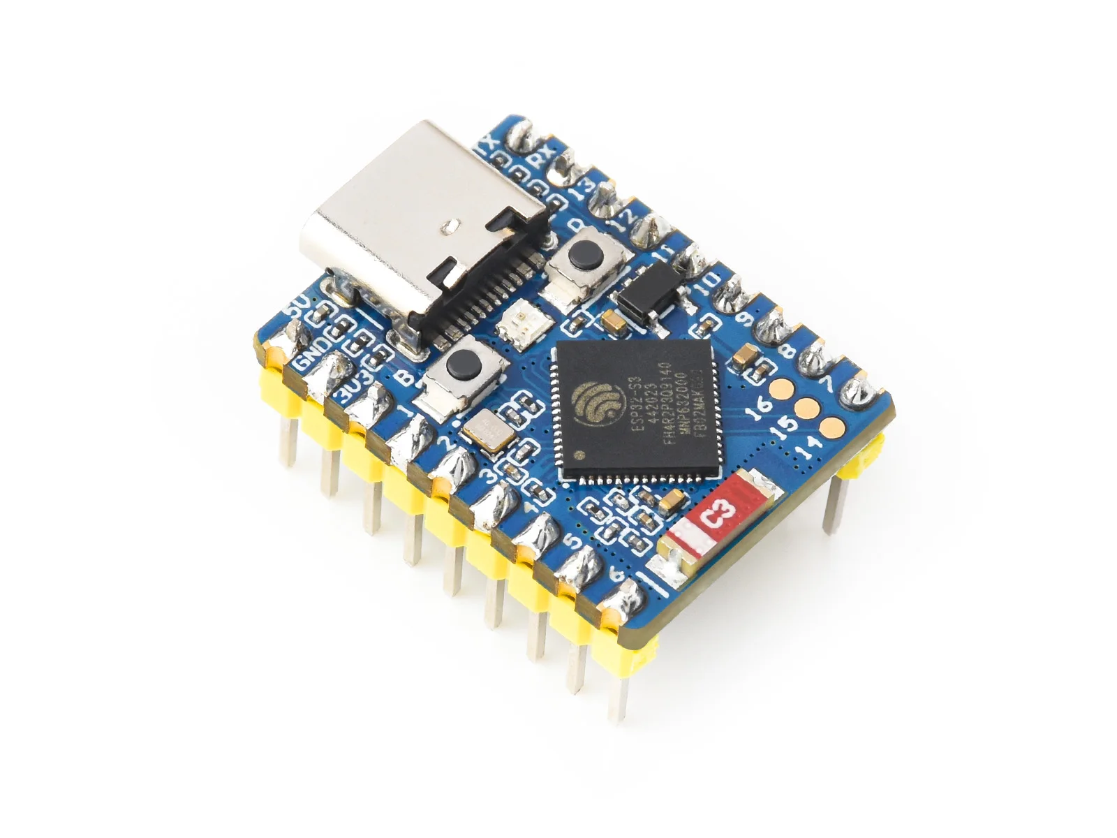 Picture 6: 【Official Guarantee】Waveshare ESP32-S3 Mini Development Board, Based On ESP32-S3FH4R2 Dual-Core Processor, Microcontroller