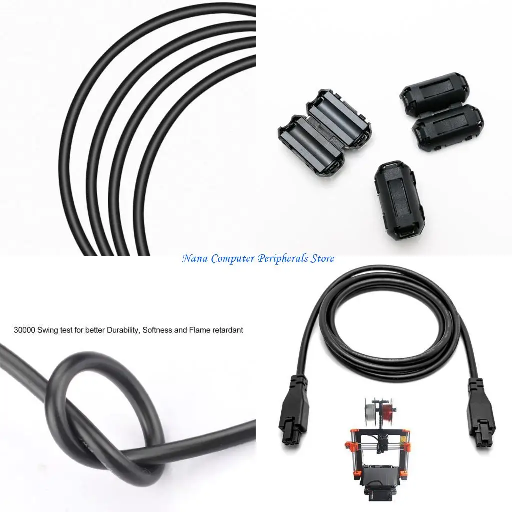 F68C سلك تمديد عالي التحمل ملحقات الطابعة ثلاثية الأبعاد كابل تمديد محور 6Pin