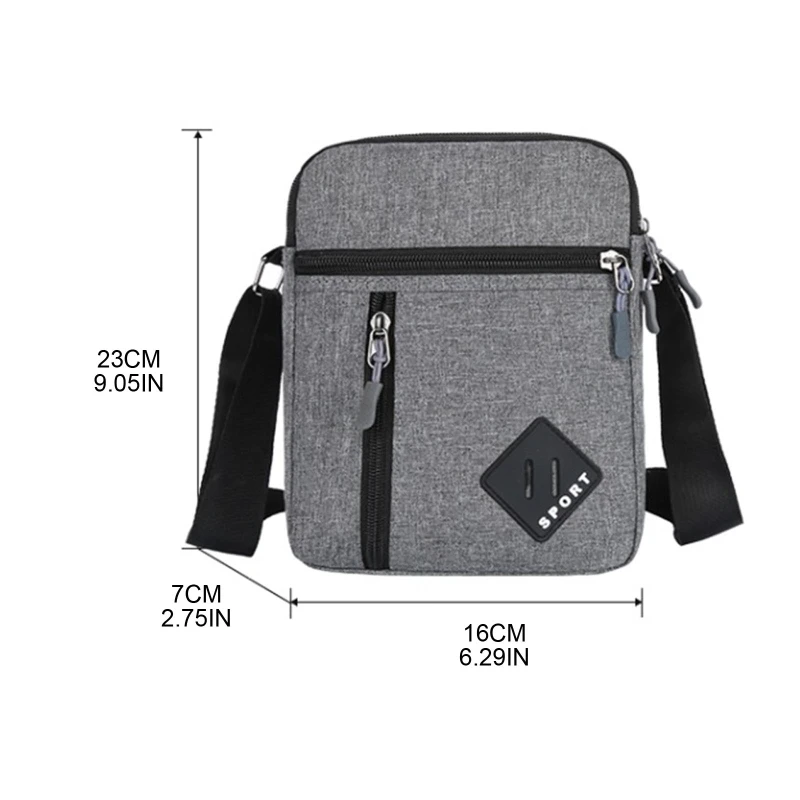 Durable Shoulder Bag Waist Bag Waterproof Crossbody Bags Nylon Handbag Sports Bag for Outdoor Camping Climbing E74B