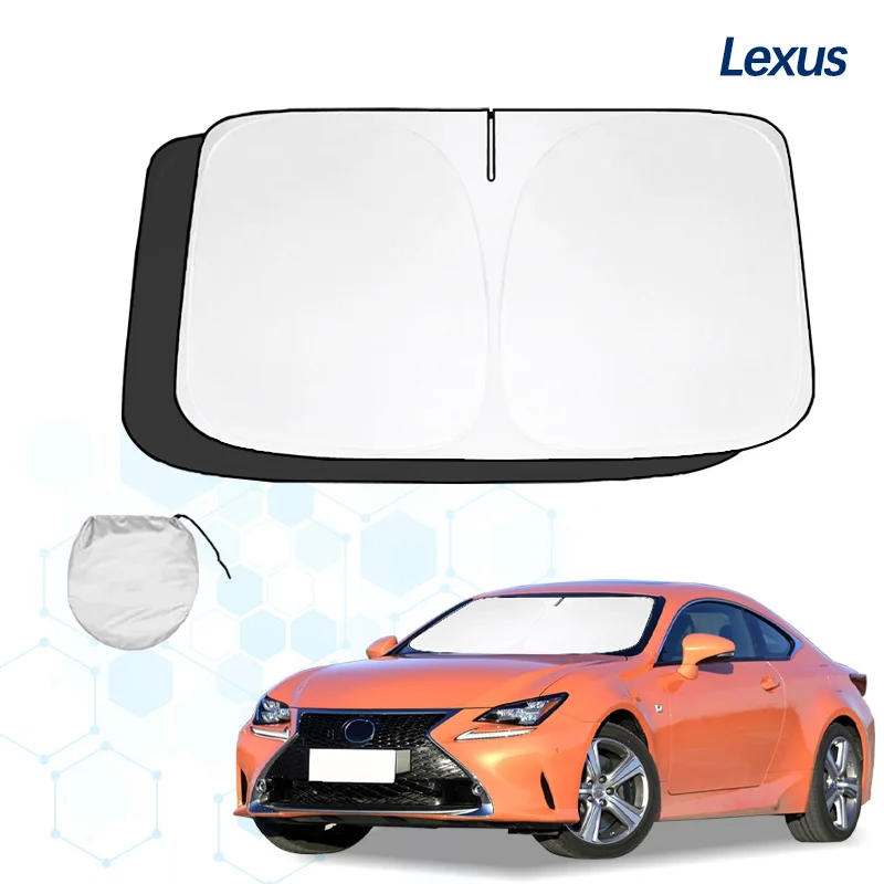 Windshield Sun Shade For Lexus RCF RC 300 RC350 RC300H Sunshade Sun Visor Protector Foldable Blocks UV Rays Keep Car Cooler