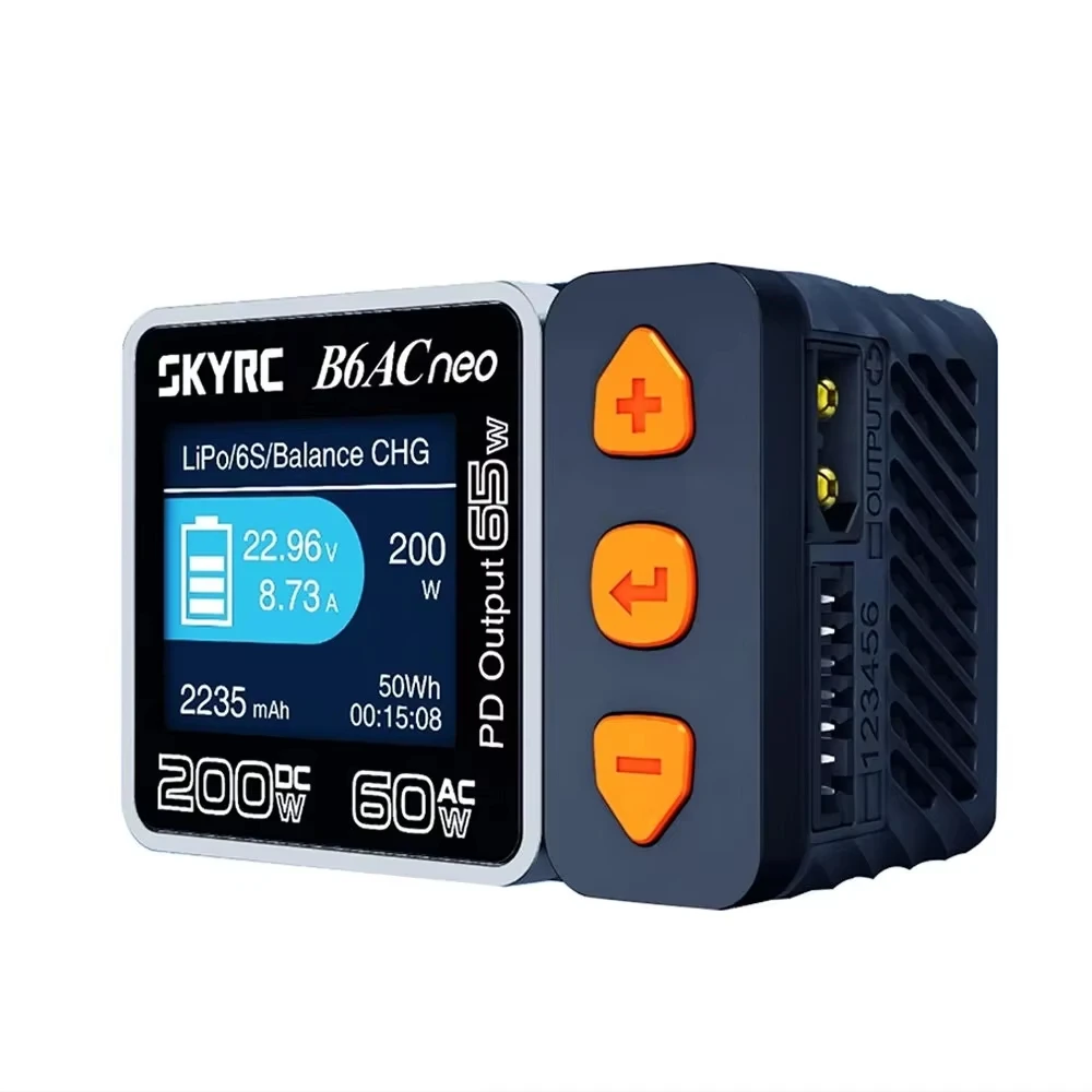 AC 60W DC 200W 10A Smart Balance Charger Support 1 6S Lipo LiFe Lilon LiHV 1 15S NiMH NiCd SKYRC B6ACneo RC Model Spare Parts
