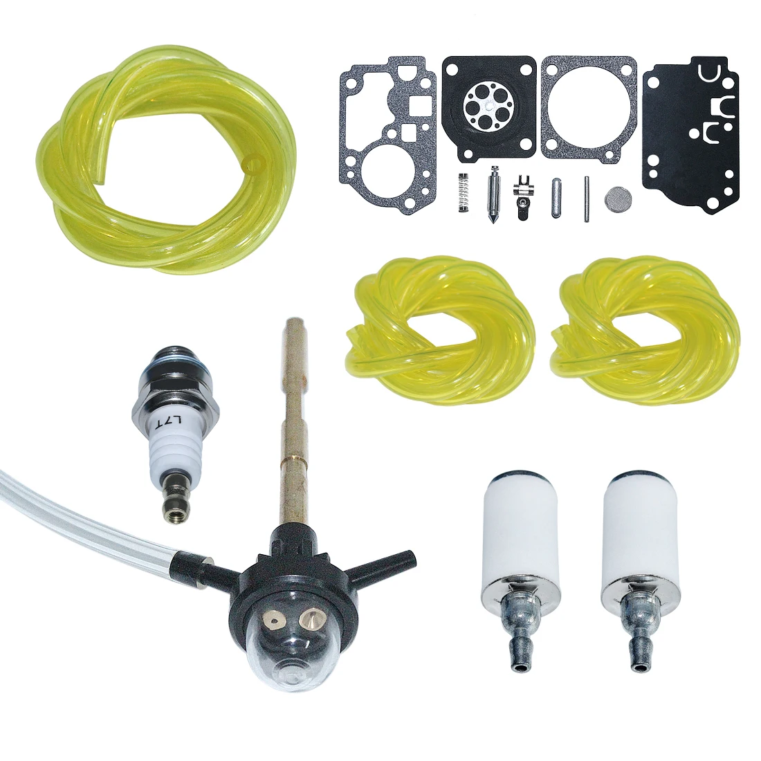 K056704 Primer Bulb Fuel Filter Kit for Poulan 577135901 Weed Eater FX26SCE SST25CE W25CBK W25CF W25CFK W25SB