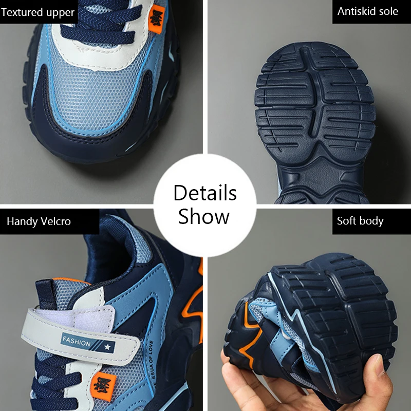 Kid Boys Sneakers Walking scarpe Casual traspiranti per bambino ragazza scuola scarpe da corsa comode scarpe sportive antiscivolo