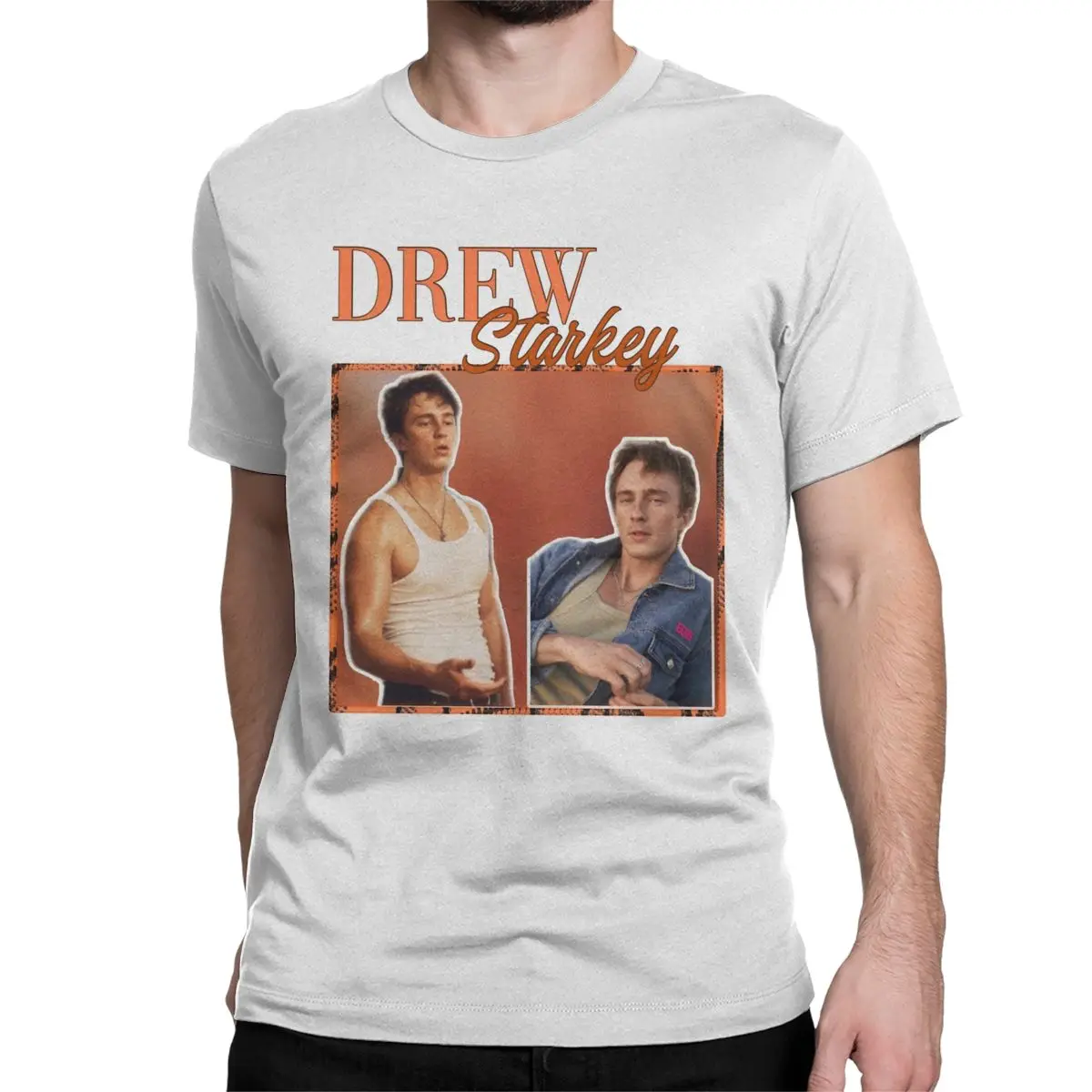 Retro Drew Starkey T Shirts Men Women Pure Cotton Amazing T-Shirts Crew Neck Tee Shirt Short Sleeve Clothing Gift Idea