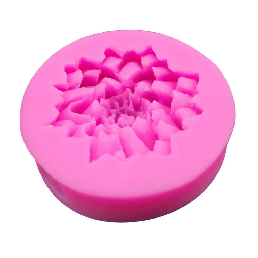 3D Beautiful Lotus Chrysanthemum Flowers Silicone Mold Wedding DIY Baking Fondant Soap Resin ClayMould Cake Decorating Tools M91