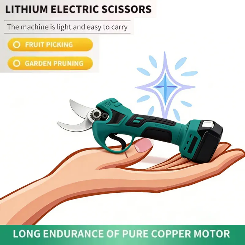 

⛱️Suitable for 18V battery professional cordless electrician scissors, tree branches, grass cutting, wireless drilling tools, g