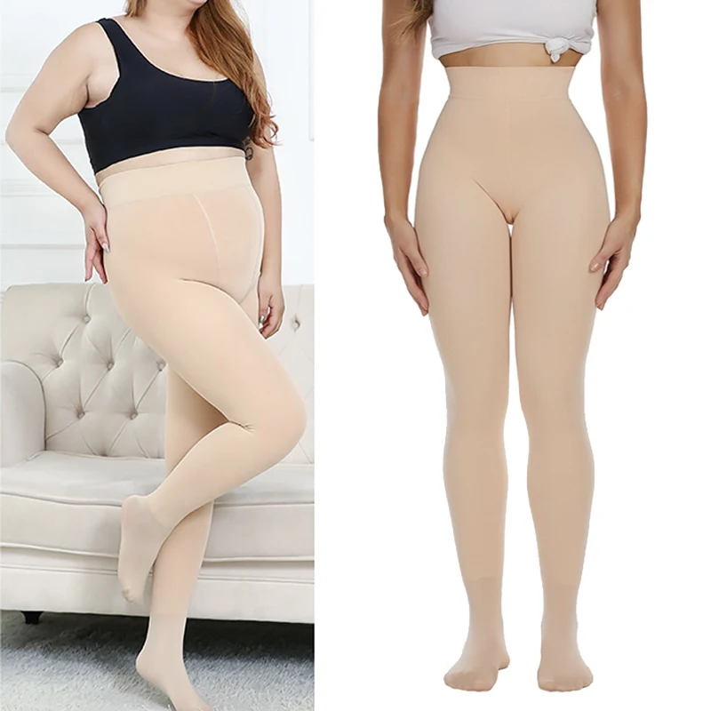 THICK Thermal Underwear Pants Womens Fleece Lined High Waist Leggings Keep Warm Winter Hot Pant Leg Shaping Tummy Control Tights