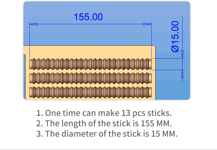 Electric Commercial Snack Equipment Long Stick Shape Waffle Making Machine For Sale Waffle Fries machine