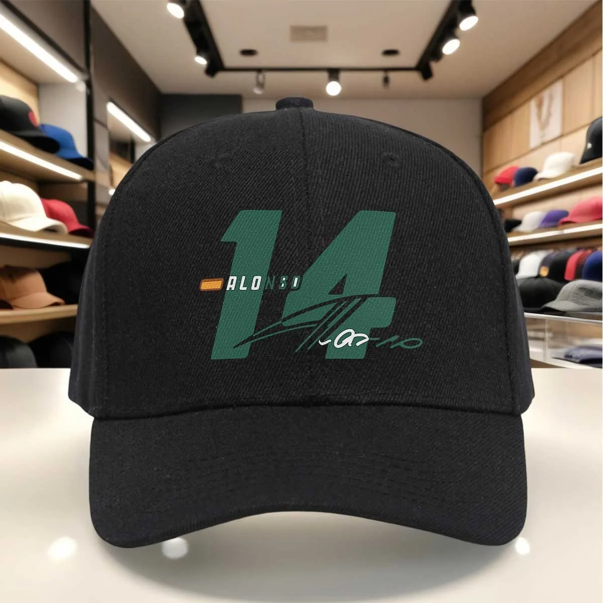 ALONSO #14 Autographed Baseball Cap Suitable for Signature Design with Iconic Alonso Number 14, Round Cap & Hook-and-Loop Closur