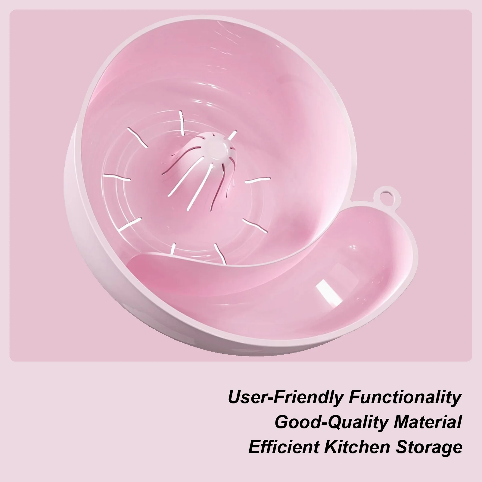 

Корзина для сушки фруктов в форме улитки, креативная автоматическая вращающаяся мойка для чистых овощей, многофункциональная, многоразовая