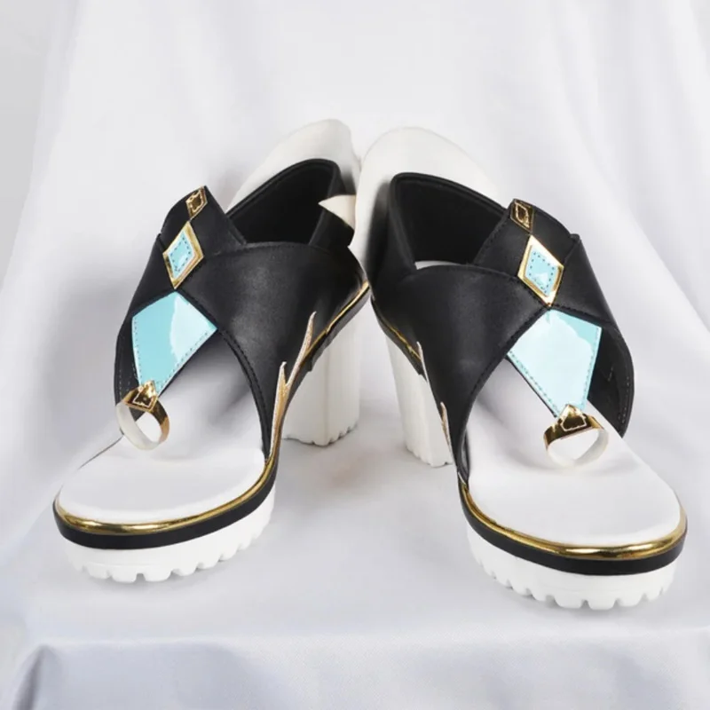 

aaa12 3ShenHe Game Genshinimpact Cosplay Comic Con Halloween Party ShenHe Costumes Shoes for Wome
