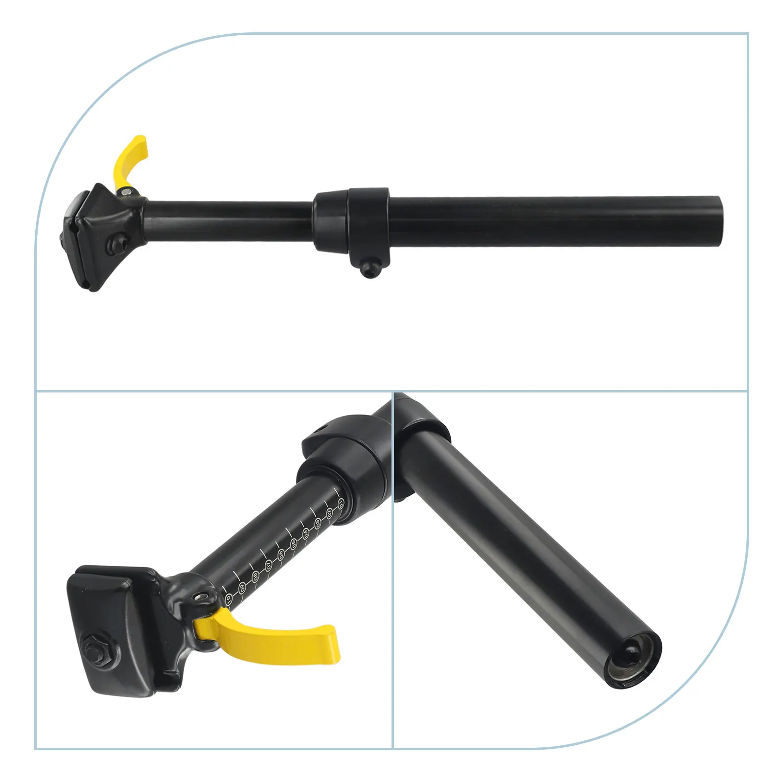 Shock Absorbing Manual Lift Seat Post for Mountain Bicycles Adjustable Height Mechanism Ideal for Rough Terrain