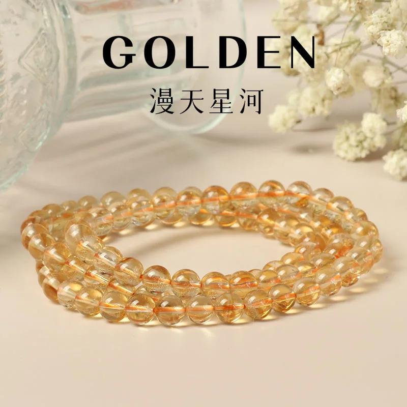 

Ji Sheng Multi Circle из бисера, ювелирные изделия для женщин, удача и суда, богатство, желтый браслет, подарок для пары, кристалл, счастливая ручная нить