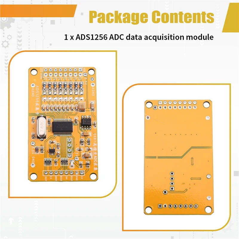 ABSQ-AD-Precision 24 Bit ADC8 Road ADS1256 Analog-To-Digital Conversion Module Adc Data Acquisition