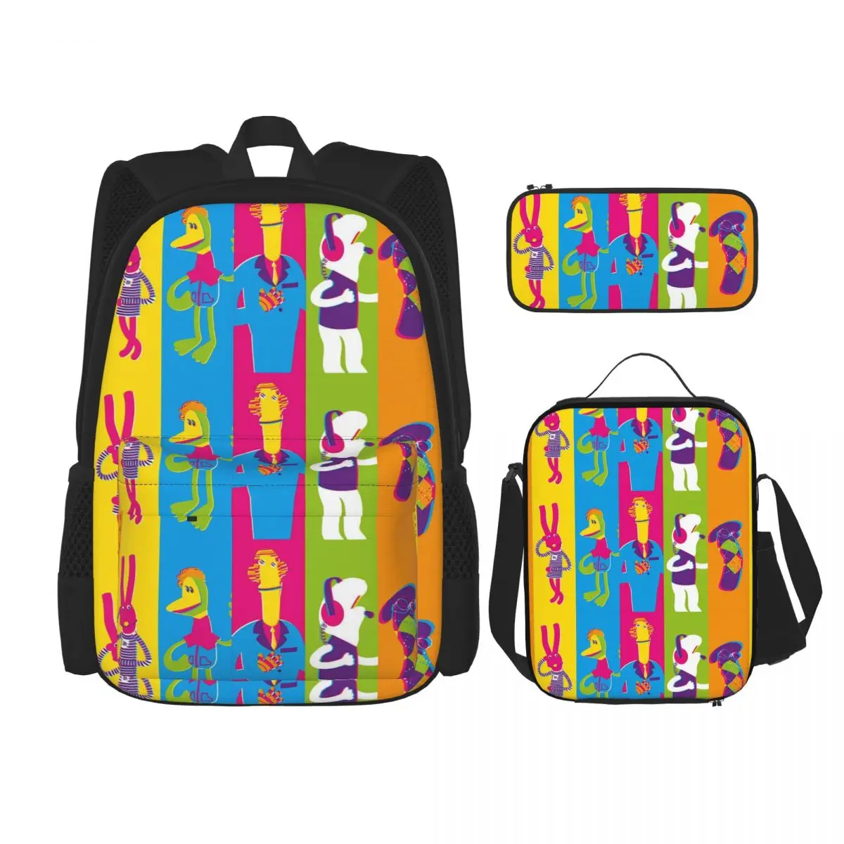 

3pecs/set 31 Minutos Backpack for Student High-capacity 31 Minutes Chilean Comedy High School Canvas Bags Lunch bag Pencil Case